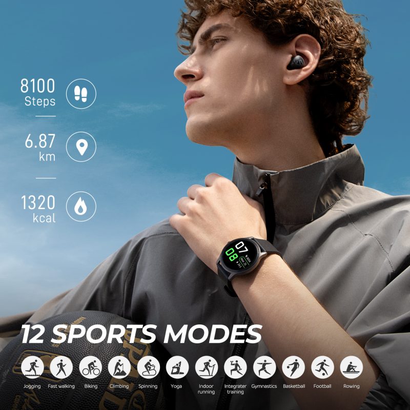 SoundPEATS ra mắt đồng hồ thông minh Watch 2 với khả năng theo dõi chỉ số SPO2 của người bệnh Covid