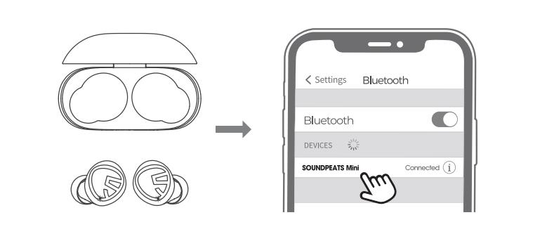 Hướng dẫn sử dụng tai nghe Soundpeats Mini-cách kết nối