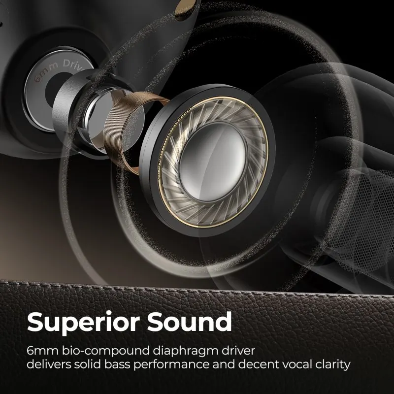 Âm thanh trên tai nghe Bluetooth Soundpeats Free2 classic