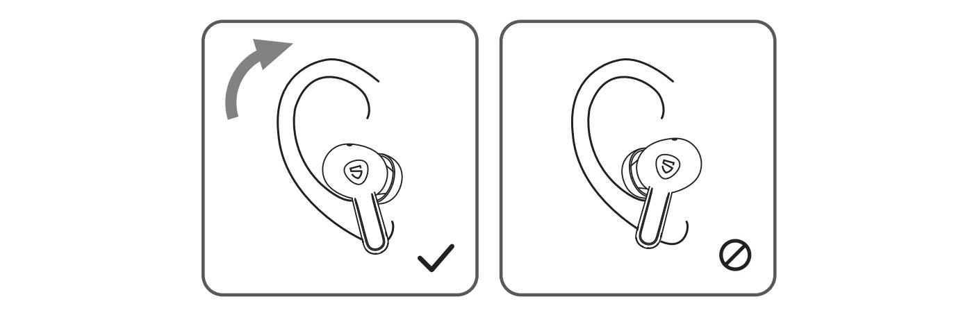 Cách đeo tai nghe Bluetooth Soundpeats Air3 Pro đúng cách
