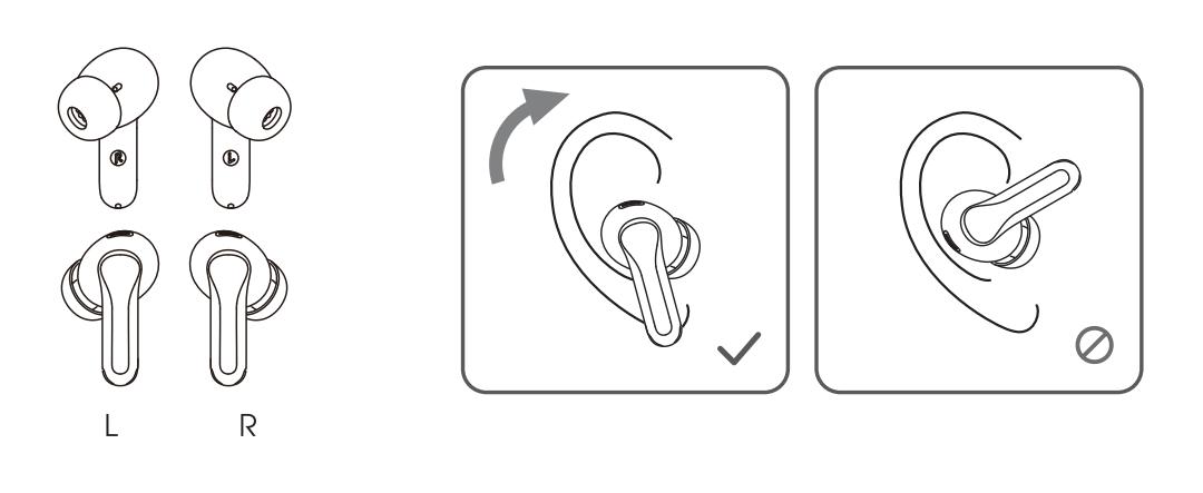 cách đeo tai nghe soundpeats capsule 3 pro đúng cách
