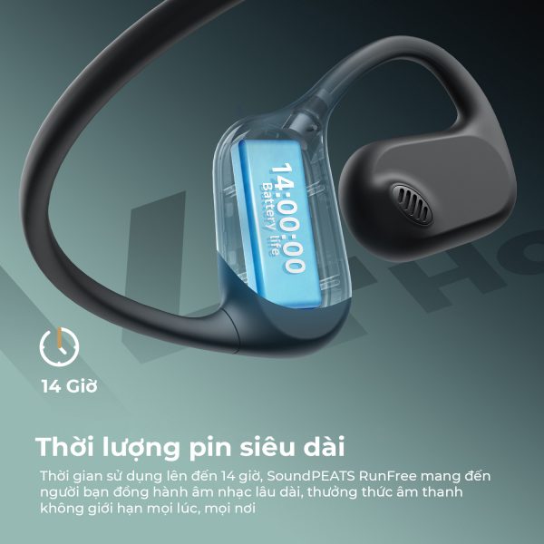 pin của tai nghe Bluetooth thể thao SoundPEATS RunFree