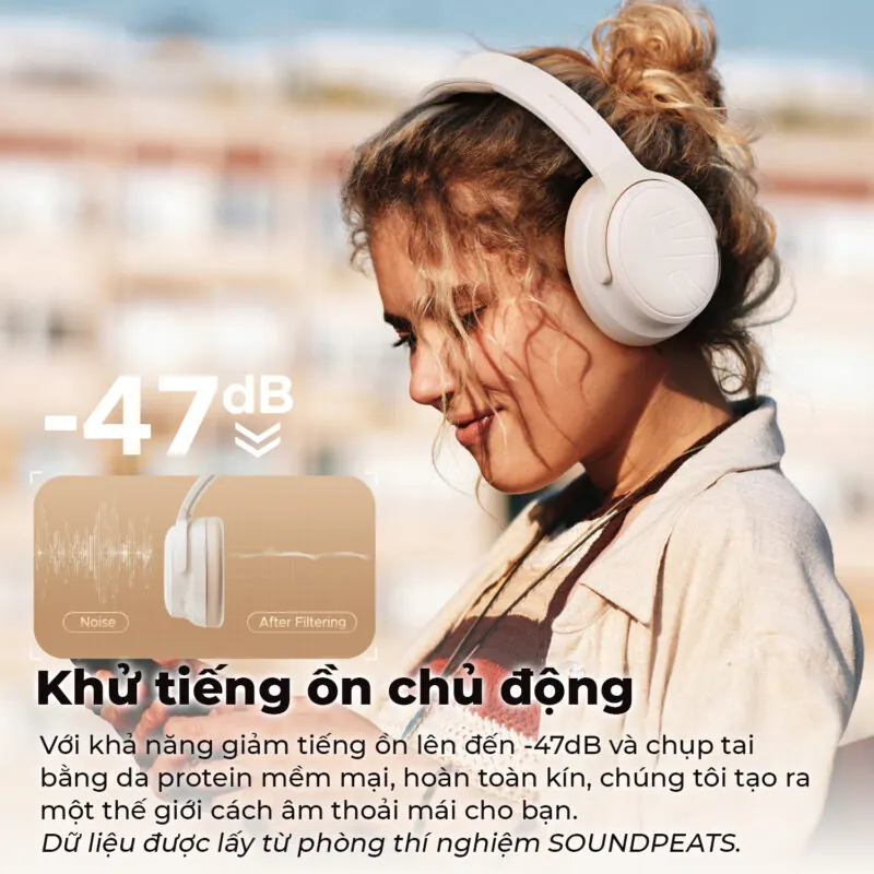 tai nghe bluetooth chụp tai soundpeats space pro - 1