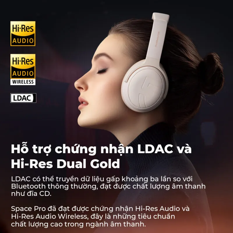 tai nghe bluetooth chụp tai soundpeats space pro - 3