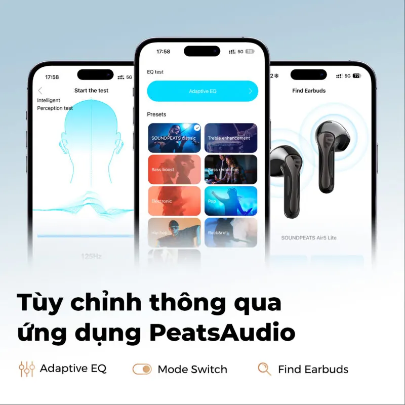 tai nghe bluetooth soundpeats air 5 lite - 5