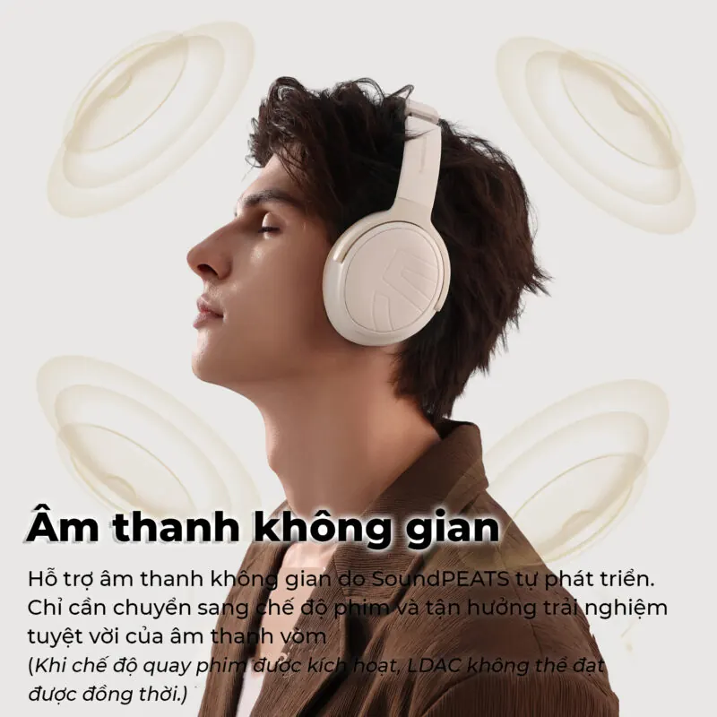 tai nghe bluetooth chụp tai soundpeats space pro - 5