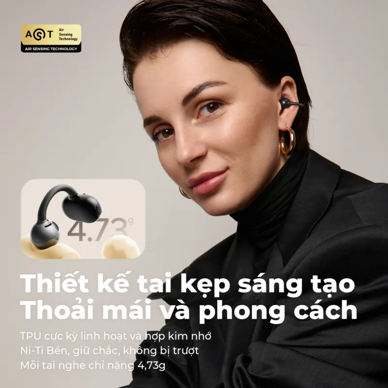 tai nghe bluetooth soundpeats pop clip - 2