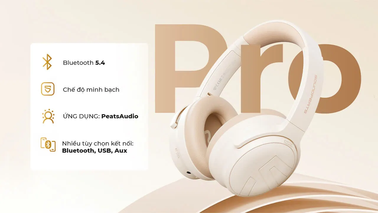 tai nghe bluetooth chụp tai soundpeats space pro - 8
