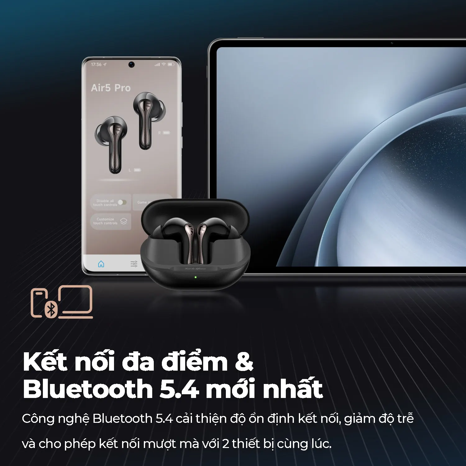 tai nghe bluetooth soundpeats air5 pro - 4