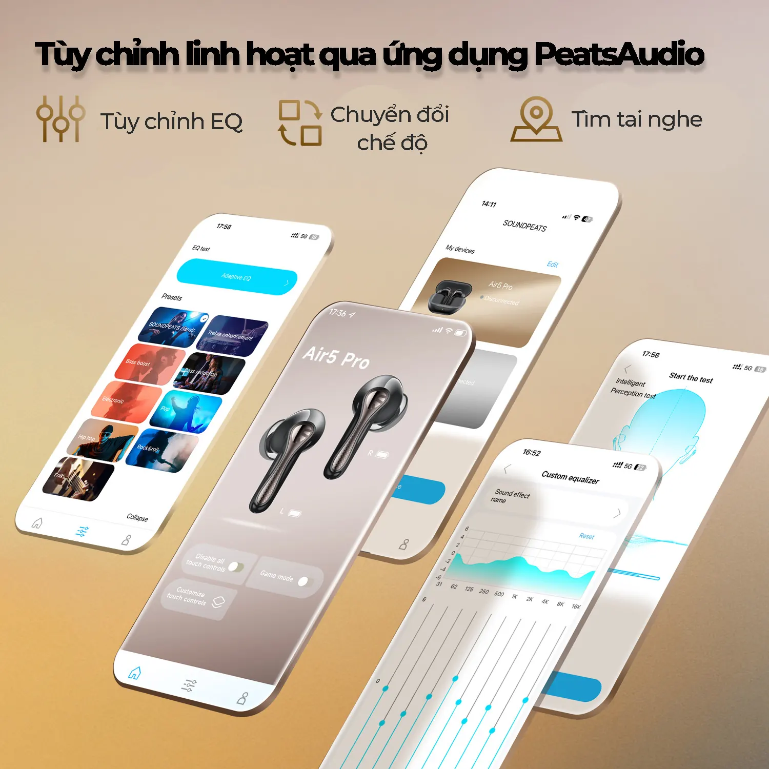 tai nghe bluetooth soundpeats air5 pro - 9