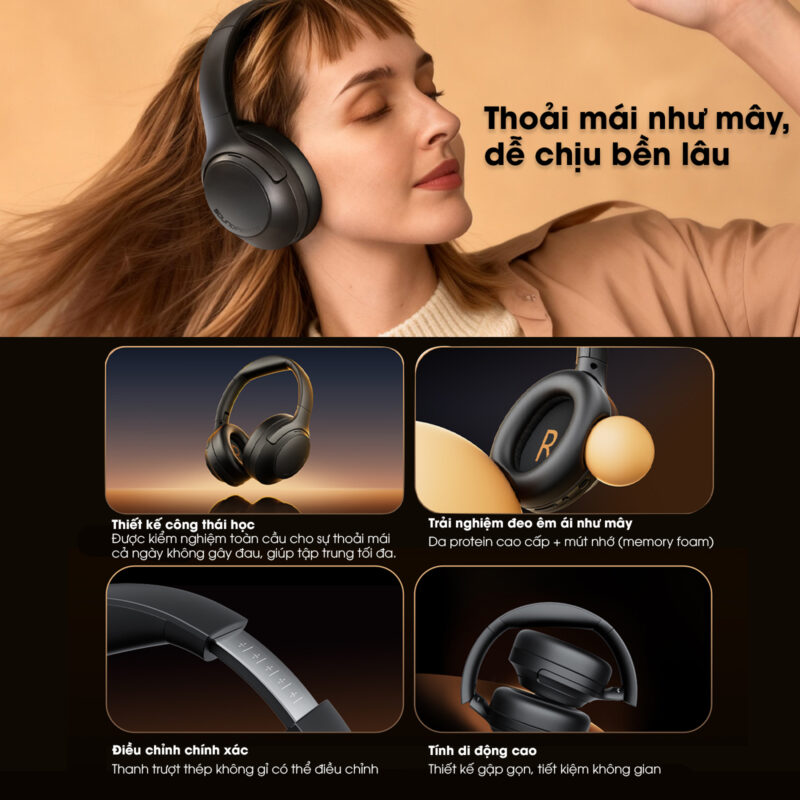 tai nghe bluetooth chụp tai soundpeats cove pro-4