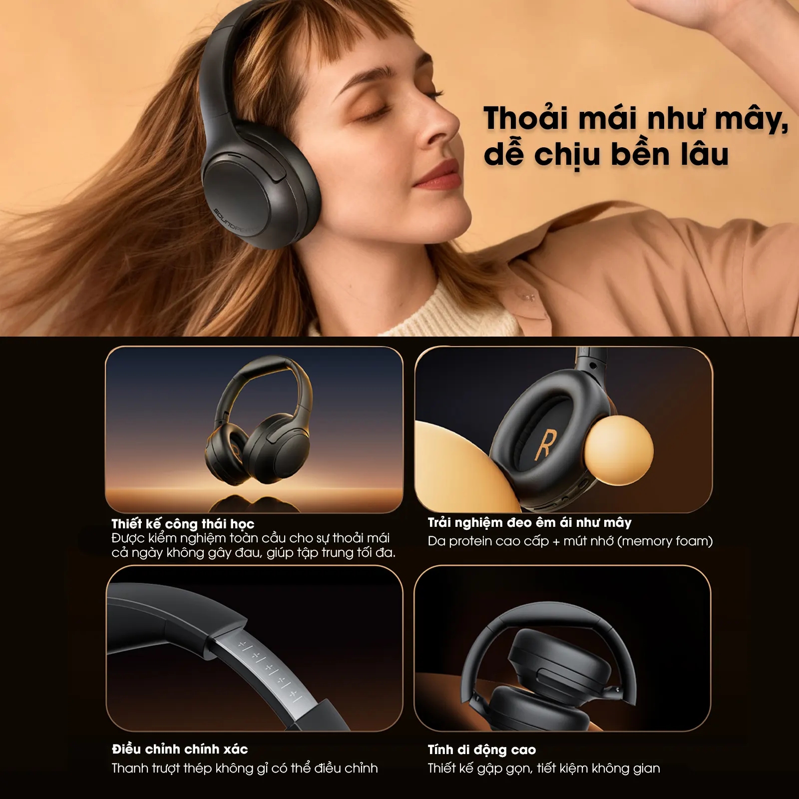 soundpeats-cove-pro-4 tai nghe bluetooth chụp tai soundpeats cove pro-4