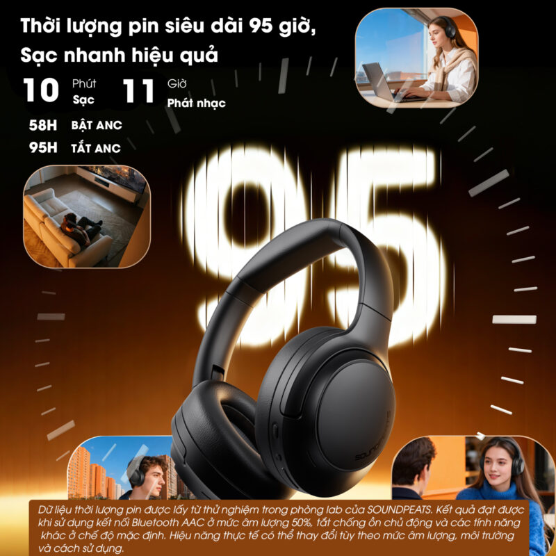 tai nghe bluetooth chụp tai soundpeats cove pro-5