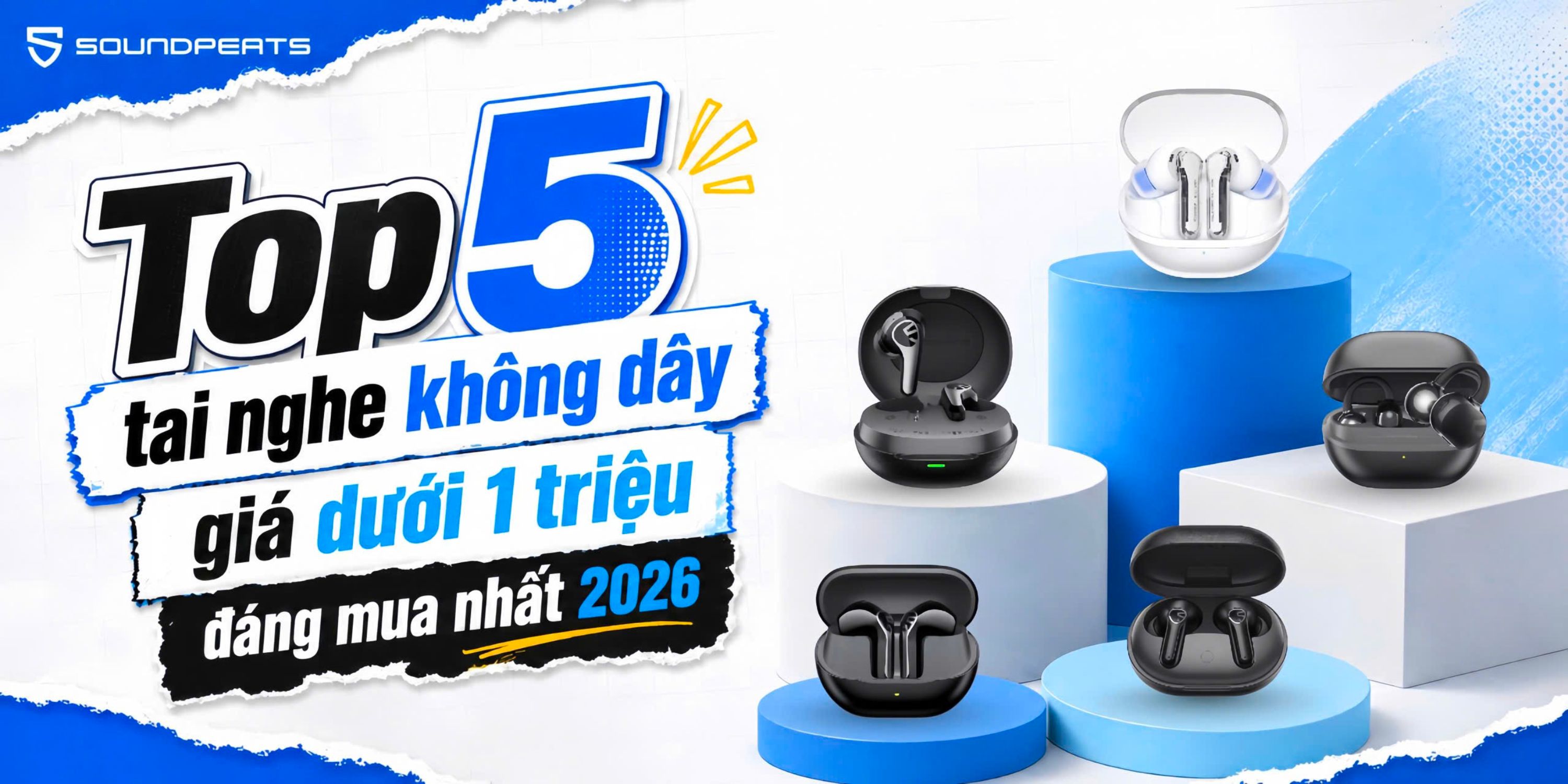 Top 5 tai nghe không dây giá dưới 1 triệu đáng mua nhất
