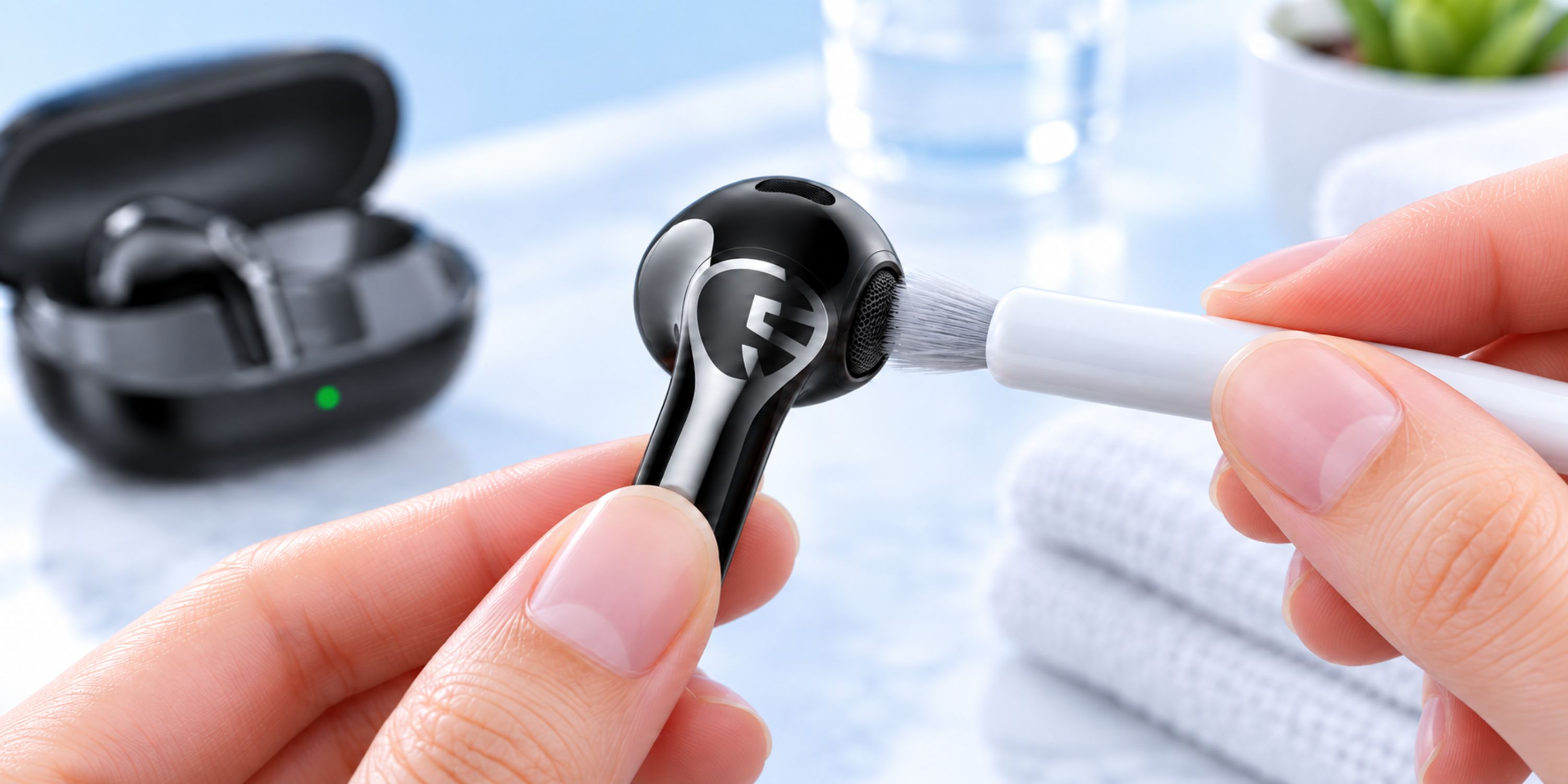 Vệ sinh tai nghe ear buds