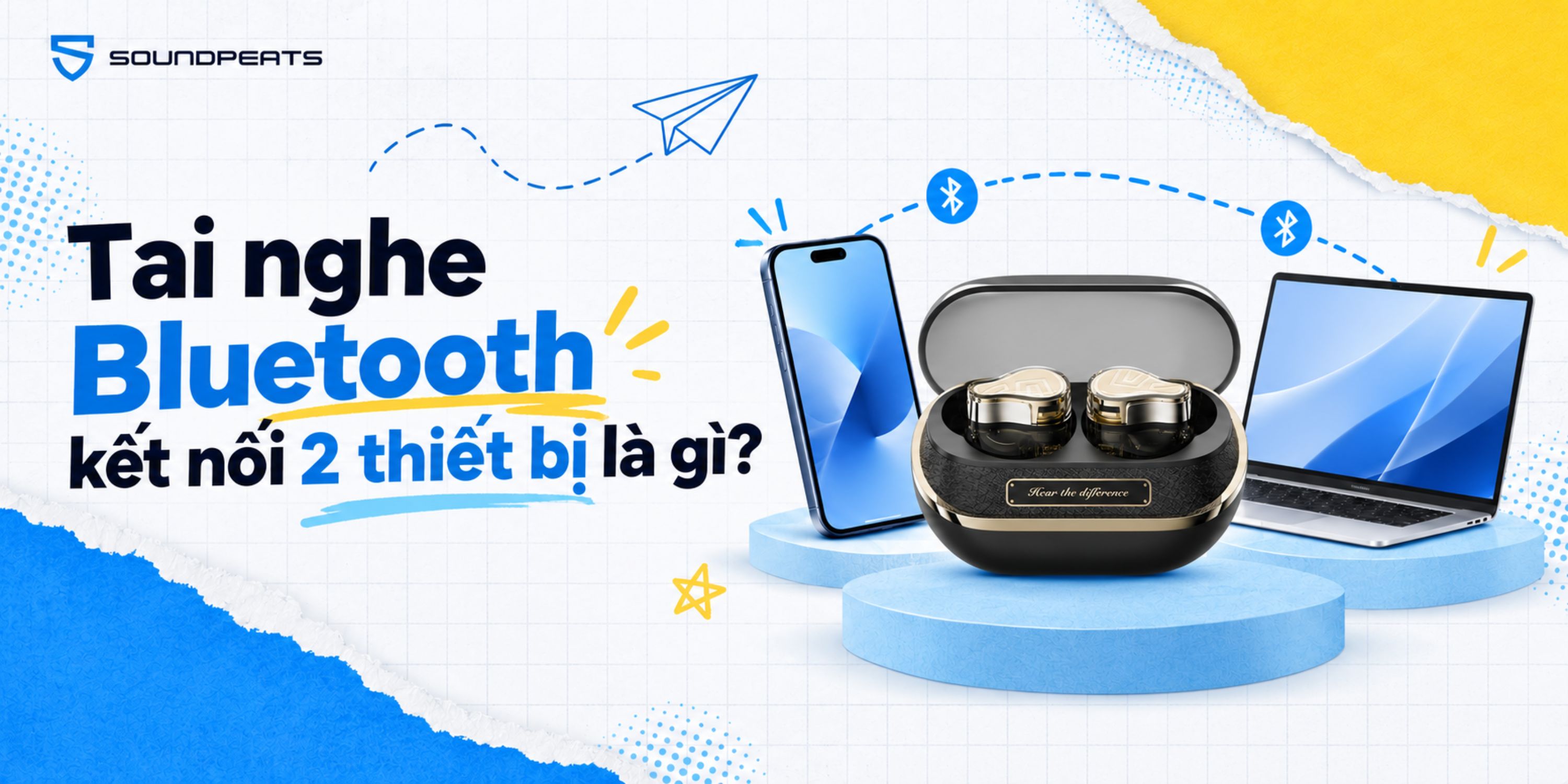 Tai nghe bluetooth kết nối 2 thiết bị